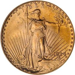 1924 $20 St. Gaudens PCGS MS66