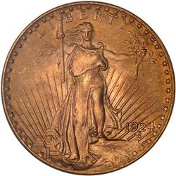 1924 $20 St. Gaudens NGC MS66