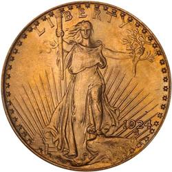 1924 $20 St. Gaudens PCGS MS65