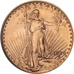 1924 $20 St. Gaudens NGC MS65