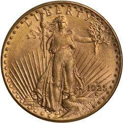 1925-D $20 St. Gaudens NGC MS64