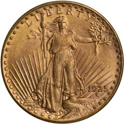 1925-D $20 St. Gaudens NGC MS64