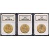 Image 1 : Lot of Three $20 St. Gaudens NGC MS64