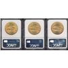 Image 2 : Lot of Three $20 St. Gaudens NGC MS64
