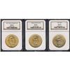 Image 1 : Lot of Three $20 St. Gaudens NGC MS64