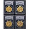Image 1 : Lot of Four 1907 $20 St. Gaudens PCGS MS64