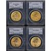 Image 1 : Lot of Four $20 St. Gaudens PCGS MS64