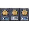 Image 2 : Lot of Three 1907 $20 St. Gaudens PCGS MS64