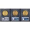 Image 2 : Lot of Three $20 St. Gaudens PCGS MS64