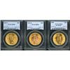 Image 3 : Lot of Three $20 St. Gaudens PCGS MS65