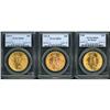 Image 3 : Lot of Three $20 St. Gaudens PCGS MS65