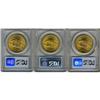 Image 2 : Lot of Three $20 St. Gaudens PCGS MS65