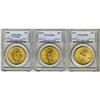 Image 3 : Lot of Three $20 St. Gaudens PCGS MS65