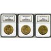 Image 1 : Lot of Three $20 St. Gaudens NGC MS64