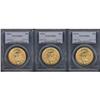 Image 3 : Lot of Three $20 St. Gaudens PCGS MS63