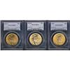 Image 1 : Lot of Three $20 St. Gaudens PCGS MS65