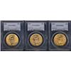 Image 1 : Lot of Three $20 St. Gaudens PCGS MS64