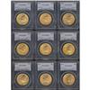 Image 1 : Lot of Ten $20 St. Gaudens PCGS MS65