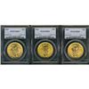 Image 1 : Lot of Three $20 St. Gaudens PCGS MS65