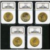 Image 2 : Lot of Ten 1924 $20 St. Gaudens All NGC MS65