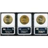 Image 2 : Lot of Three $20 St. Gaudens NGC MS65