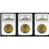 Image 1 : Lot of Three $20 St. Gaudens NGC MS65