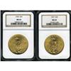 Image 1 : Lot of Two $20 St. Gaudens NGC MS65