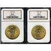 Image 1 : Lot of Two $20 St. Gaudens NGC MS65