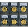 Image 1 : Lot of Six $20 St. Gaudens PCGS MS64
