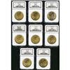 Image 1 : Lot of Eight $20 St. Gaudens NGC MS64