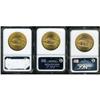 Image 2 : Lot of Three $20 St. Gaudens NGC MS64