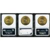 Image 2 : Lot of Three $20 St. Gaudens NGC MS63