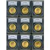 Image 1 : Lot of Ten $20 St. Gaudens PCGS MS65