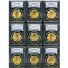 Image 1 : Lot of Ten $20 St. Gaudens All PCGS MS65