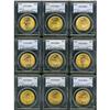 Image 1 : Lot of Ten $20 St. Gaudens All PCGS MS65