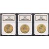 Image 1 : Lot of Three $20 St. Gaudens NGC MS63
