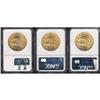 Image 2 : Lot of Three $20 St. Gaudens NGC MS63