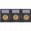 Image 1 : Lot of Three $20 St. Gaudens PCGS MS65