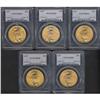 Image 1 : Lot of Five 1927 $20 St. Gaudens PCGS MS65