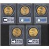 Image 2 : Lot of Five 1927 $20 St. Gaudens PCGS MS65