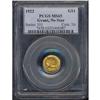 Image 3 : 1922 Grant Gold $1, No Star PCGS MS65