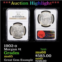 ***Auction Highlight*** NGC 1902-o Morgan Dollar $1 Graded ms65 By NGC (fc)