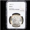 Image 2 : ***Auction Highlight*** NGC 1884-p Morgan Dollar $1 Graded ms65 By NGC (fc)
