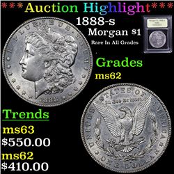 ***Auction Highlight*** 1888-s Morgan Dollar $1 Graded Select Unc By USCG (fc)