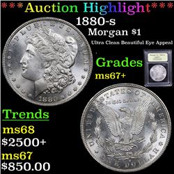 ***Auction Highlight*** 1880-s Morgan Dollar $1 Graded Gem++ Unc By USCG (fc)