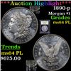 Image 1 : ***Auction Highlight*** 1890-p Morgan Dollar $1 Graded Choice Unc PL By USCG (fc)