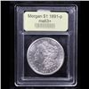 Image 4 : ***Auction Highlight*** 1891-p Morgan Dollar $1 Graded Select+ Unc By USCG (fc)