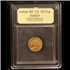 Image 4 : ***Auction Highlight*** 1913-p Gold Indian Quarter Eagle $2 1/2 Graded Select+ Unc BY USCG (fc)