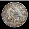 Image 3 : ***Auction Highlight*** 1853-p Arrows & Rays Seated Liberty Quarter 25c Graded Choice AU/BU Slider B