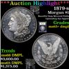 Image 1 : ***Auction Highlight*** 1879-s Morgan Dollar $1 Graded GEM+ DMPL By USCG (fc)